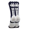 MadSportsStuff Wild Paws Crew Socks (Navy/White, Small)