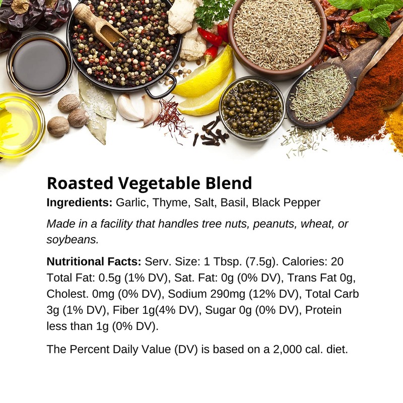 Premium Roasted Vegetable Blend by Spice + Leaf - Vegan