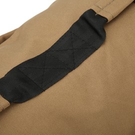 Workout Sandbag Oxford Fabric 6 Handles Easy Adjustment Multi Purpose Fitness Weight Bag with Filler Bags for Indoor Gym (Khaki)