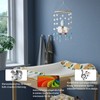 Swecomze Baby Wind Crib Chime with Felt Balls, 3D Clouds,