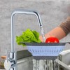 Fglmctsh Collapsible Colander Set, Square Round Triangles Silicone Kitchen Strainer
