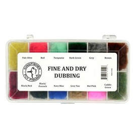 Kingfisher Fly Fishing Fine and Dry Fly Tying Dubbing Dispenser