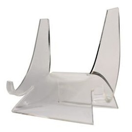 Dazzling Displays Clear Acrylic Display Plate Stand/Easel fits 6"-9" Plates (Qty - 12 Pieces)