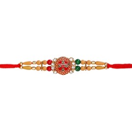SLNDOKTG Set of 1 Rakhi Rakhi for Brother and Bhabhi Rakhi Bracelet Rakhi Thread Rakhee for Brother Raksha Bandhan Bracelet Bhaiya Bhabhi Rakhi