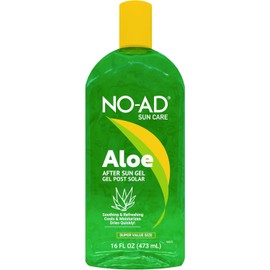 NO-AD Gel De Aloe Vera Para Después Del Sol, 16 Oz Apto Para Todo Tipo De Piel Alivio De Quemaduras Solares Nutritivo E Hidratante