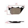 Caltric Front Rear Brake Pads for Harley Davidson XL1200N Sportster