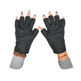 LIFESOFT Disposable UV Gloves for Gel Manicure Nail Protection Gloves UPF 50+