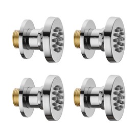 WRKMH 4 x Side Showers Shower Chrome Side Shower Round Massage Nozzle 50 x 50 mm Stainless Steel Side Shower Angle Adjustable Side Shower Shower for Bathroom