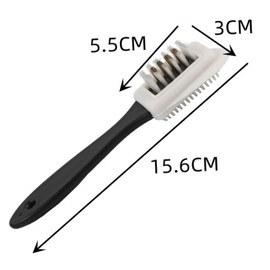 kurkip Suede Brush for Boots Nubuck Brush for Suede Leather Boots Shoes Cleaning Plastic Clothes and Hats Brush, XS-001