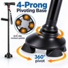 Adjustable Folding Walking Cane for Seniors – LED Light, SOS