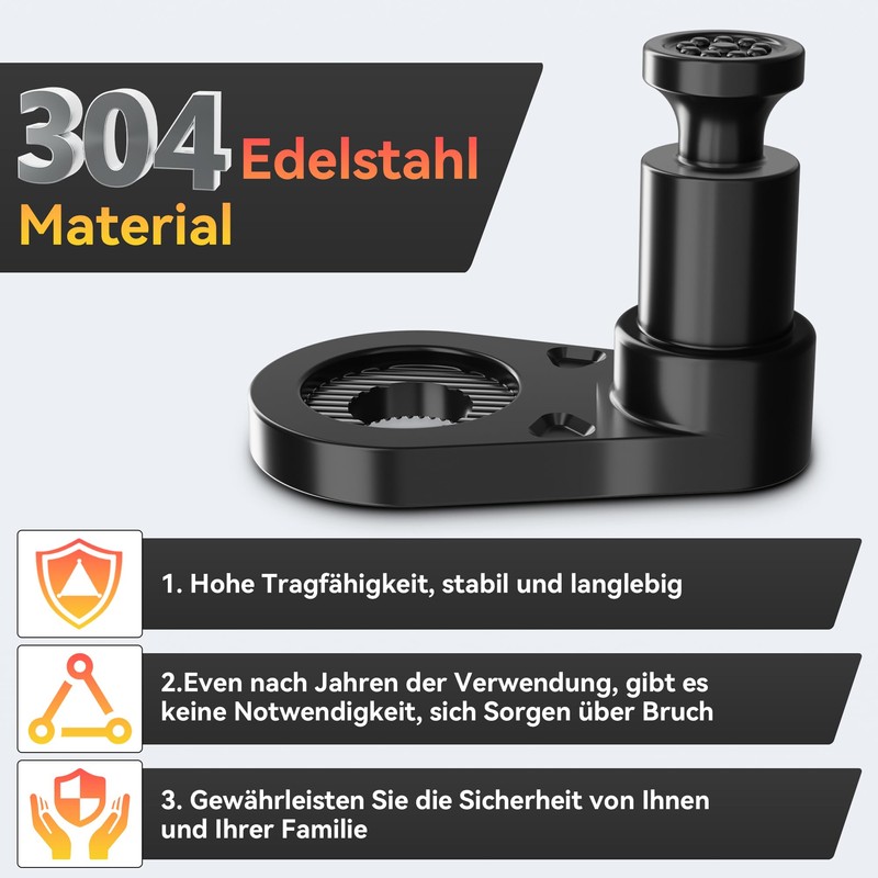 NICEDACK Bicycle Trailer Coupling 304 Stainless Steel Adapter, Adaptor Bicycle