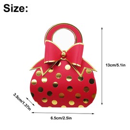 Wedding Gift Box 50 Pieces Gift Box Guest Gift Cardboard Small Candy Boxes Bonboniere Box Favours Box for Table Decoration, Wedding, Christening Party, Birthday (Red)