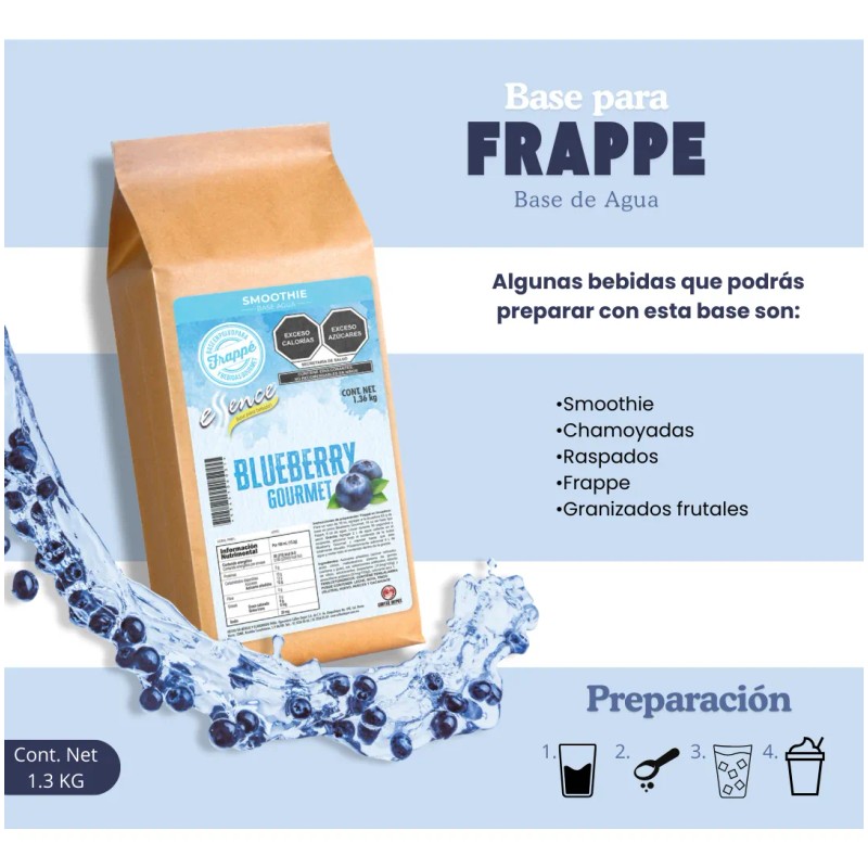 Base Frappe 19 Sabores 1.36 Kg, Produce 44 De 12