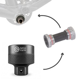 Optio Cycle Bottom Bracket Tool – Centrelock Wrench for 16-notch Shimano Hollowtech II, Truvativ, Race Face & Campagnolo Systems | Bicycle Bottom Bracket Removal Tool