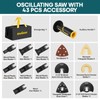 Enventor Multi Tool Saw, Electric Oscillating Saw with 43PCS Accessories,