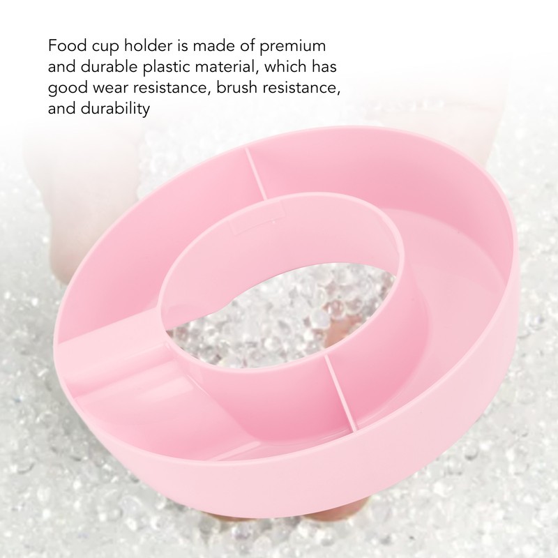 Travel Tray Cup Holder Plastic Wear Resistant 10cm Dia Cup