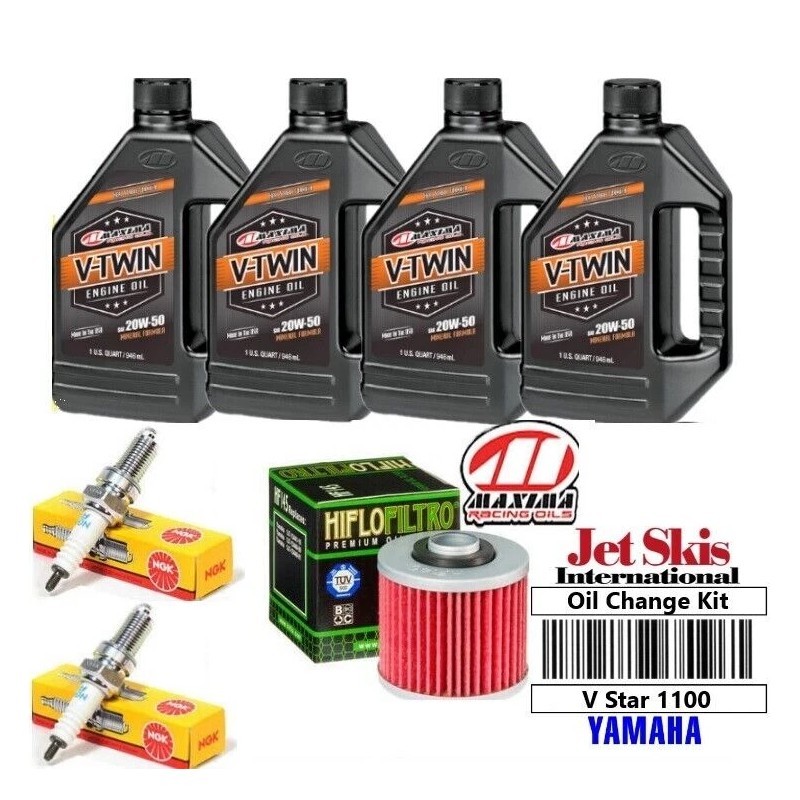 JSI Maxima Oil Kit Yamaha V Star 1100 Oil Change
