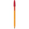 BIC Orange Fine Ballpoint Pens, Fine Point (0.8 mm), Red