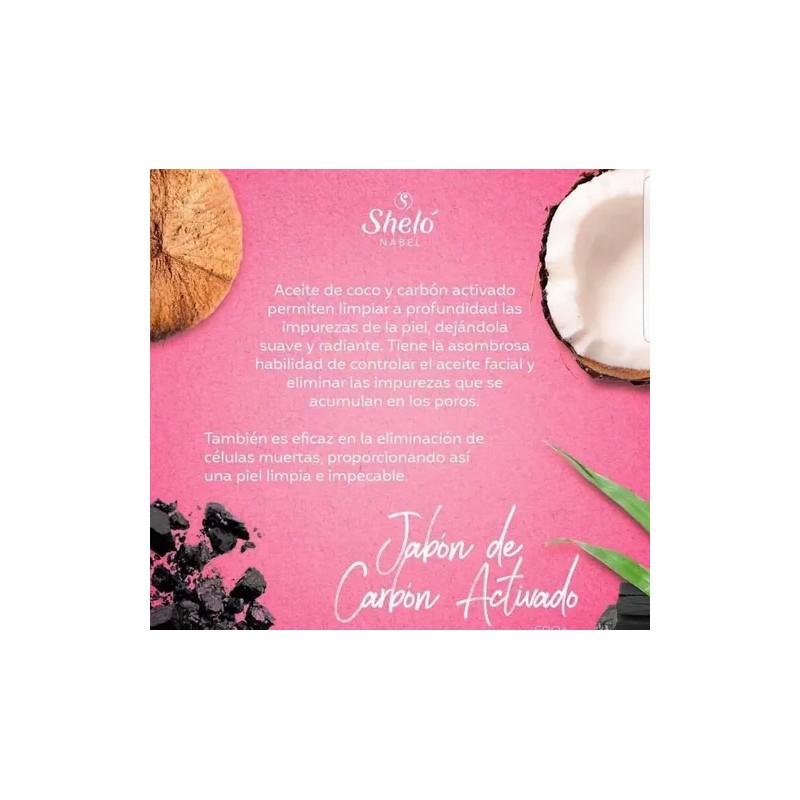 Kit Carbón Activado, Mascarilla Y Jabón Facial, Sheló Nabel.