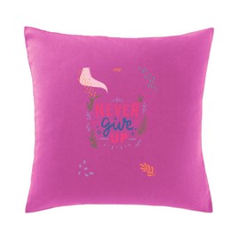 Hippowarehouse never give up Printed bedroom accessory cushion cover case 41x41cm