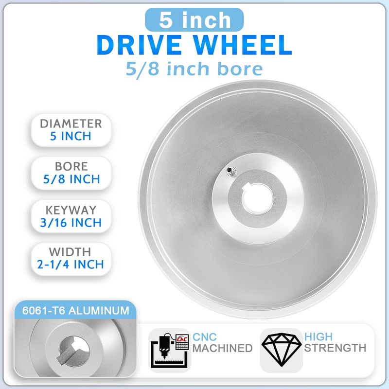 2" x 72" Belt Grinder Wheel Set Complete Wheel Kit