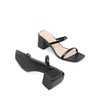 DREAM PAIRS Sandal Heels for Women Low Square Open Toe