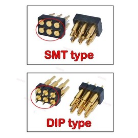 수스프링 장착 포고 핀 커넥터 이중 열 표면 마운트 SMT DIP 높이 7.0mm 피치 2.54mm 4 6 8 10 12 14 [14 6Pin SMT] SUS Spring Mounted pogo pin connector dual heat surface mount SMT DIP height 7.0mm pitch 2.54mm 4 6 8 10 12 14 [14 6Pin SMT]