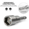 Utoolmart 1/4 Driver 5.5mm Hex Shank Socket Wrench Screw Magnetic