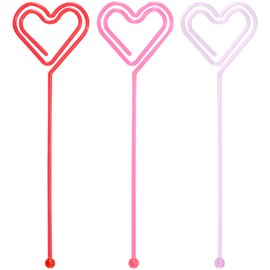 DecoPac Heart Skewers, Shaped Photo Holders For Cakes, Cupcakes, and Drinks, Pink. Personalize Your Baked Creations. Pack of 36