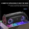 Solar Bluetooth Speaker, Outdoor Solar Charging Radio, with LED Marquee
