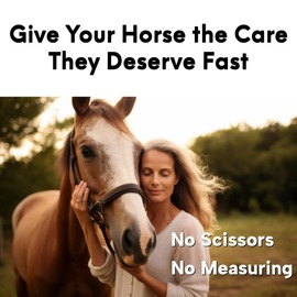 Poultice Paper for Horses - 60 Sheets - 12" x 18" - Made in USA - Convenient to Use - 100% Recycled Paper - Biodegradable Packaging - 20% More Sheets Than 75' Roll