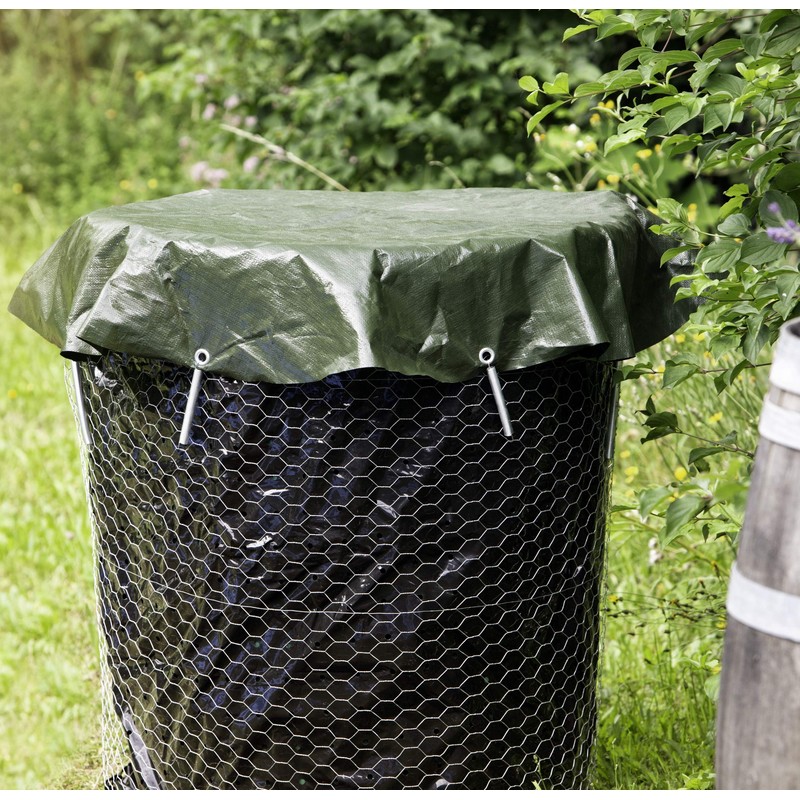 Windhager Composter Cover, Protective Cover for Composter, Tarpaulin Compost, Green,