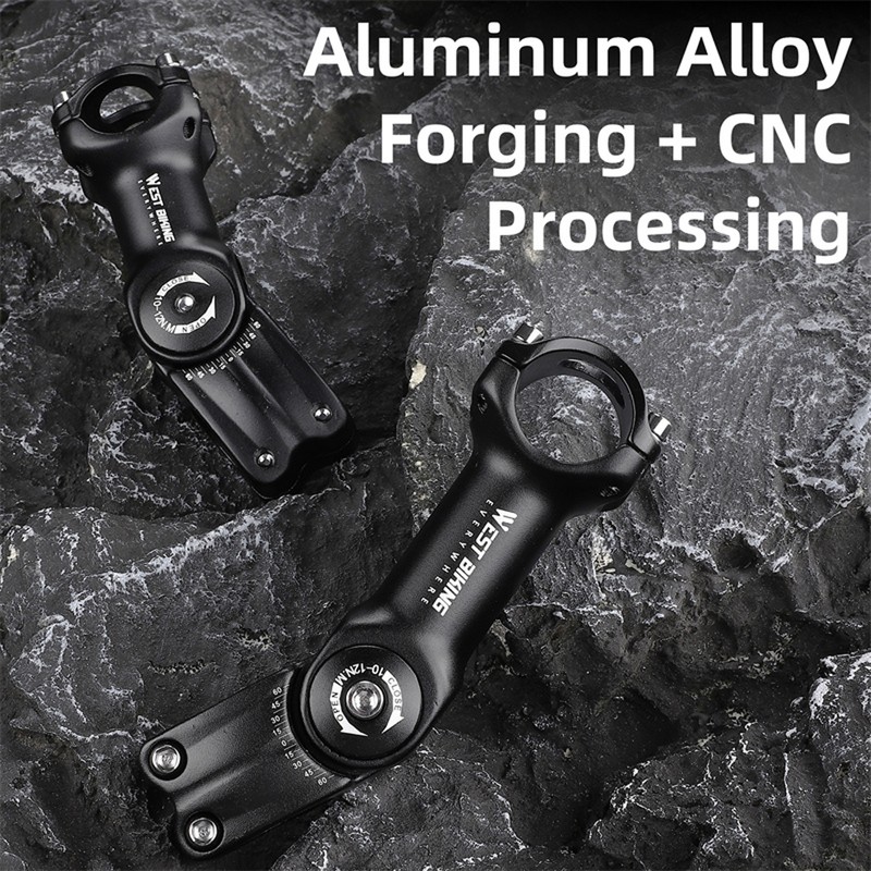 Adjustable Bicycle Handlebar Stem Variable 60 Degree Angle Aluminum Alloy