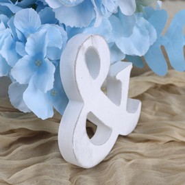 Mr and Mrs Signs Wedding Table Decorations, Wooden Freestanding Letters for Photo Props, Rustic Wedding Decoration, Anniversary Wedding Shower Gift (Classical Blue + Banner)