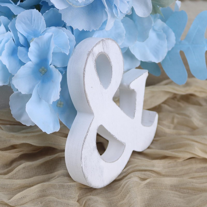 Mr and Mrs Signs Wedding Table Decorations, Wooden Freestanding Letters