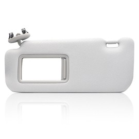 SHOZHO 74320-02711-E0 Left Driver Side Sun Visor Grey Compatible with Toyota Corolla 2007 2008 2009 2010 2011 2012 2013 Replaces# 7432002711E0