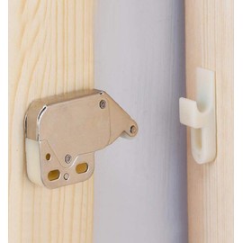 （4 Pack ） Automatic Spring Snap System Push-in Touch Lock Mini Tip Latch Cabinet Door Furniture Safety Lock