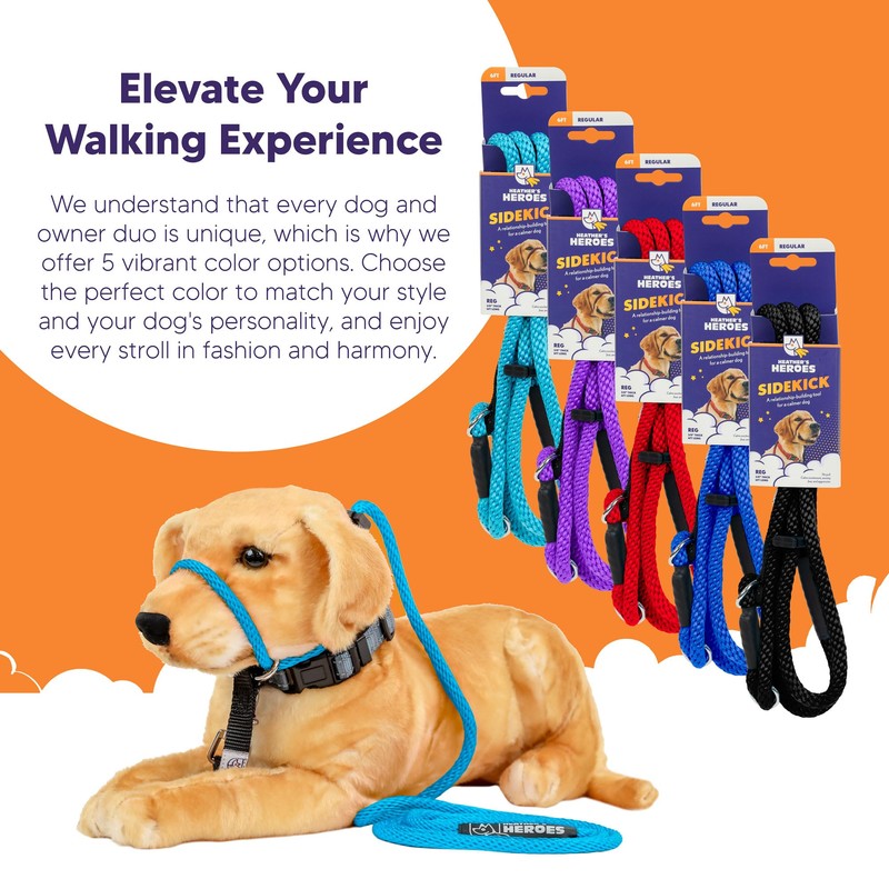 Heather's Heroes Sidekick Dog Headcollar with Leash - Sidekick Leash
