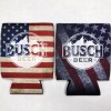2 Busch Beer Can Cooler Coozie Koozie USA Flag Gift QTY 2