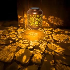 ANYTALK Solar Lanterns Outdoor Waterproof, Sunflower Gifts for Women Grandma Mom, Hanging Solar Lights for Backyard Porch Patio Table Yard Balcony Lawn Pathway, Mothers Day Gifts