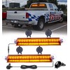 Xprite Amber LED Strobe Flashing Dual Lightbar Aluminum Windshield Dash