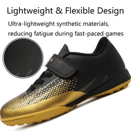 YANGTAOZI Kids Turf Soccer Shoes Boys Girls Youth Indoor Outdoor Soccer Cleats Football Shoes (Toddler/Little Kid/Big Kid)