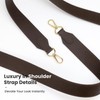 XYJG Vachetta Leather Strap for LV-Neverfull-bag,Double Sided Usable Cowhide Crossbody