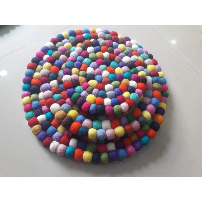 maylow Yoga mit Herz felticrafts Pot Coasters Made of Felt