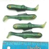 Big Bite Baits 2pks BLUEGILL 4" PADDLE TAIL SWIM MINNOWS