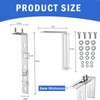 STFALI Pack of 2 Hooks for Bracket Balcony Power Station,