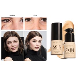8 tipos de corrector líquido facial, base crema blanqueador facial hidratante corrector base líquida de camuflaje para todo tipo de piel(#4)