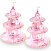 NatNarr 2 Pack Princess Cupcake Stand Princess Birthday Party Decorations