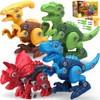 BAODLON Dinosaur Toys for 3-7 Year Olds - Building Dinosaurs