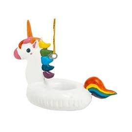 Unicorn Rainbow Pool Float Hanging Christmas Tree Ornament